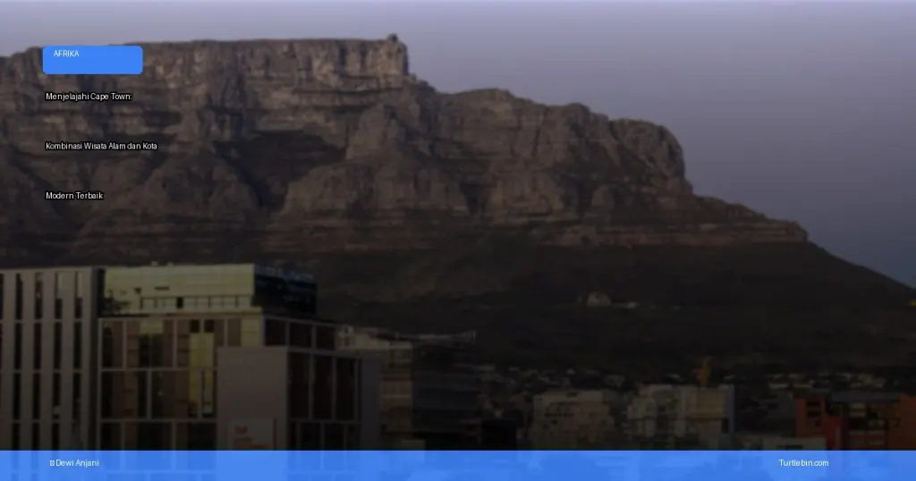 menjelajahi Cape Town | Turtlebin