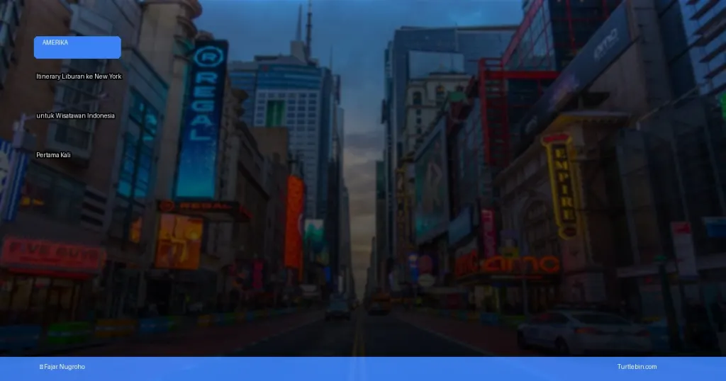 itinerary liburan ke New York untuk wisatawan Indonesia pertama kali | Turtlebin