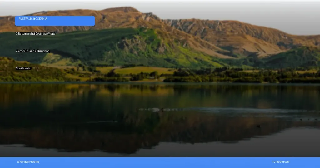 destinasi wisata alam di Selandia Baru | Turtlebin