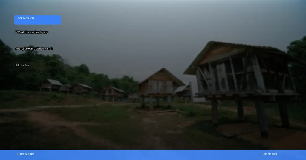 wisata budaya Dayak yang jarang diketahui wisatawan | Turtlebin