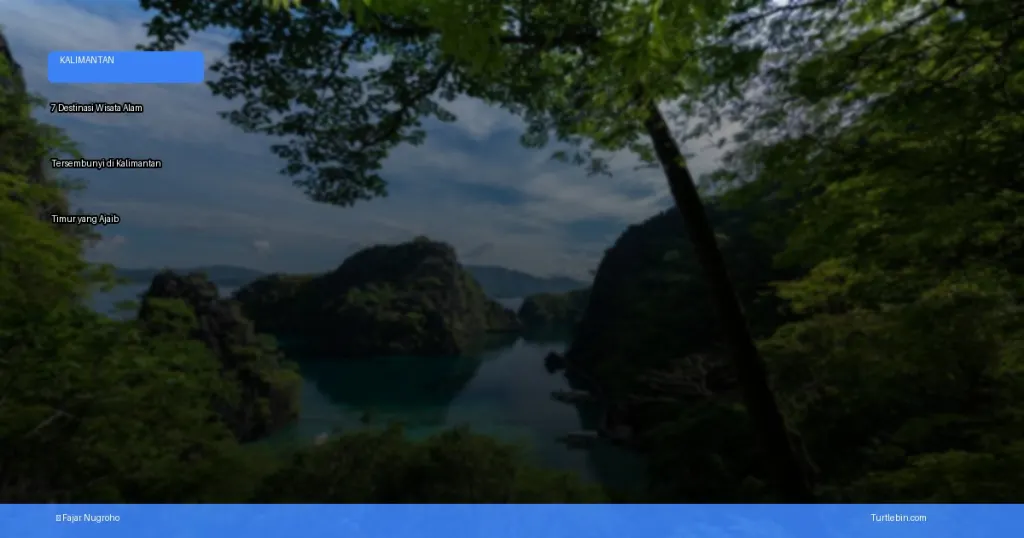 destinasi wisata alam tersembunyi di Kalimantan Timur | Turtlebin