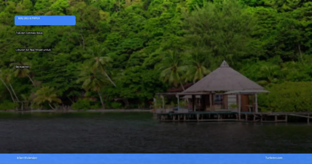 biaya liburan ke raja ampat untuk backpacker | Turtlebin