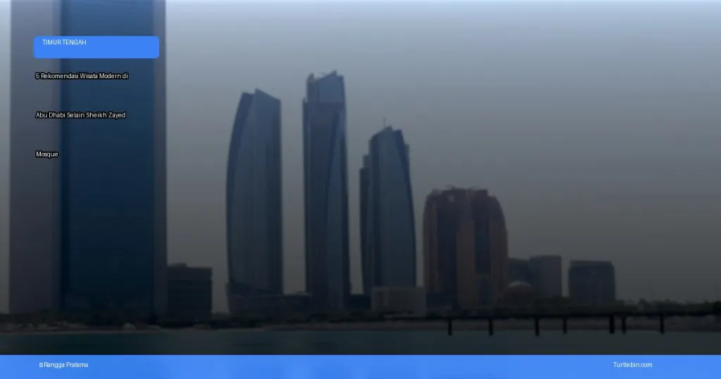 wisata modern di Abu Dhabi | Turtlebin