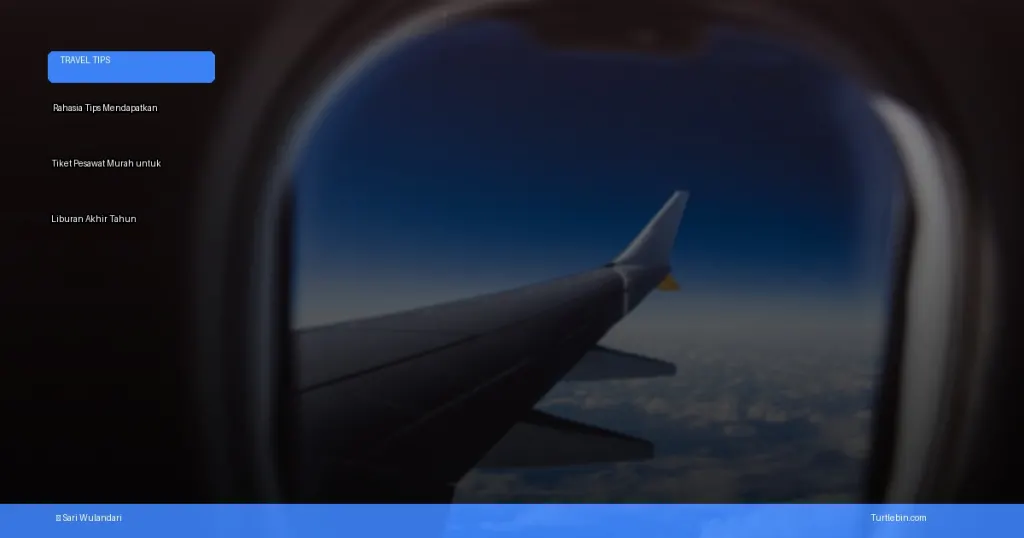 tiket pesawat murah untuk liburan akhir tahun | Turtlebin