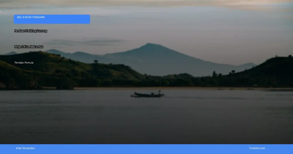 trekking gunung rinjani di lombok untuk pendaki pemula | Turtlebin
