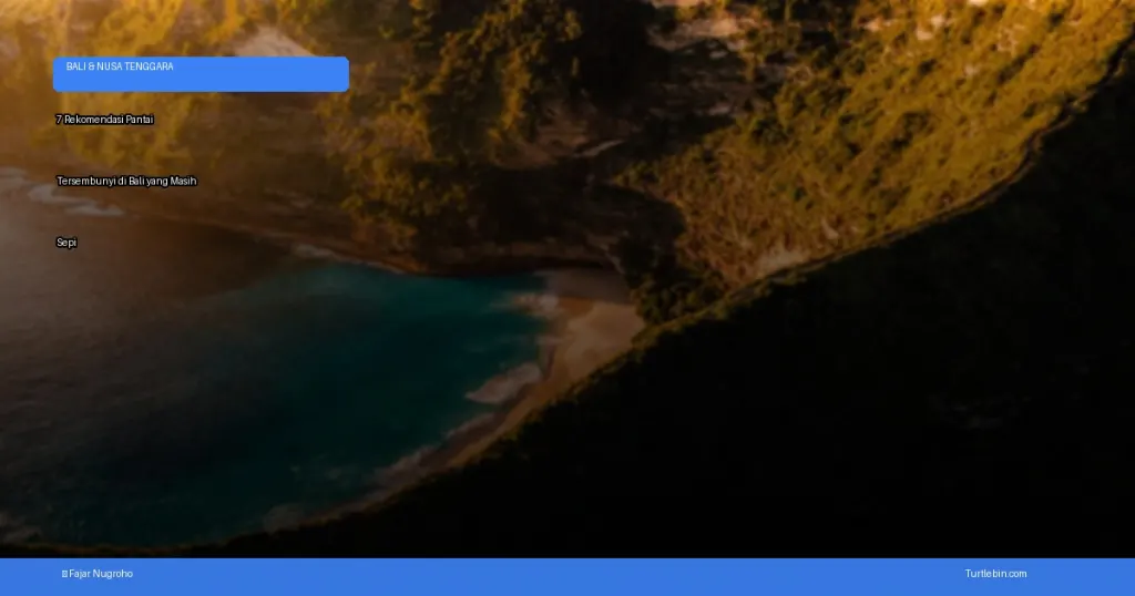 pantai tersembunyi di Bali | Turtlebin