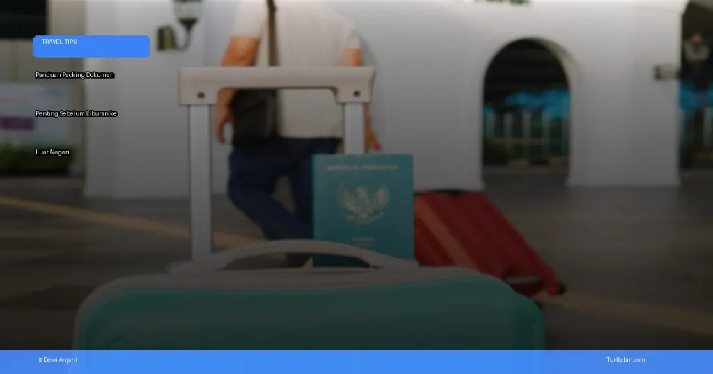 packing dokumen penting sebelum liburan ke luar negeri | Turtlebin