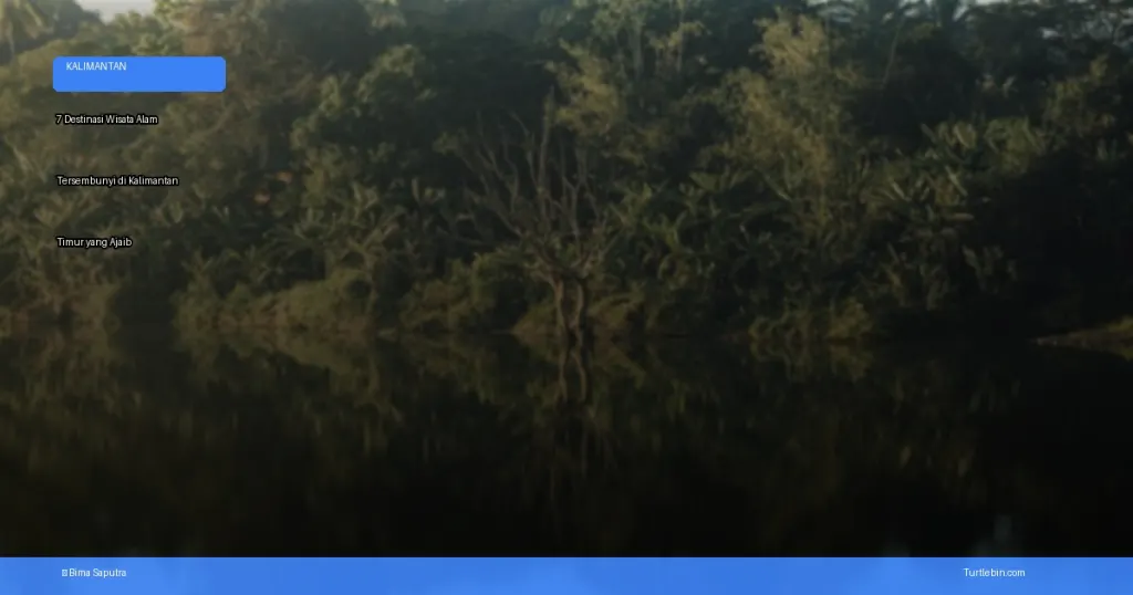 wisata alam tersembunyi di Kalimantan Timur | Turtlebin
