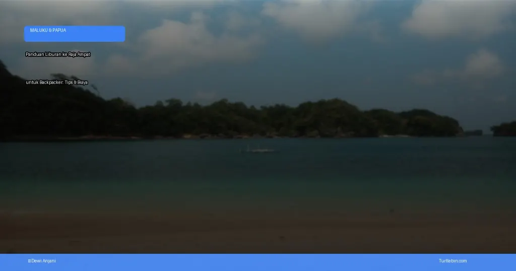 liburan ke Raja Ampat untuk backpacker | Turtlebin